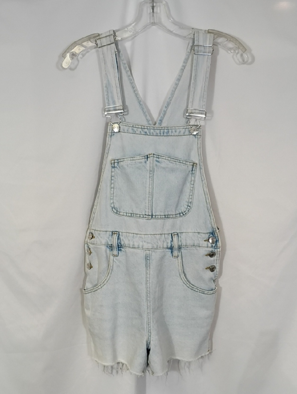 Pacsun Light Indigo Denim Short Overalls Size Small Summer